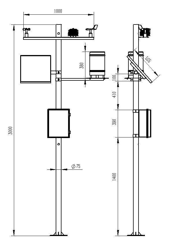 農業環境監測站產品尺寸圖