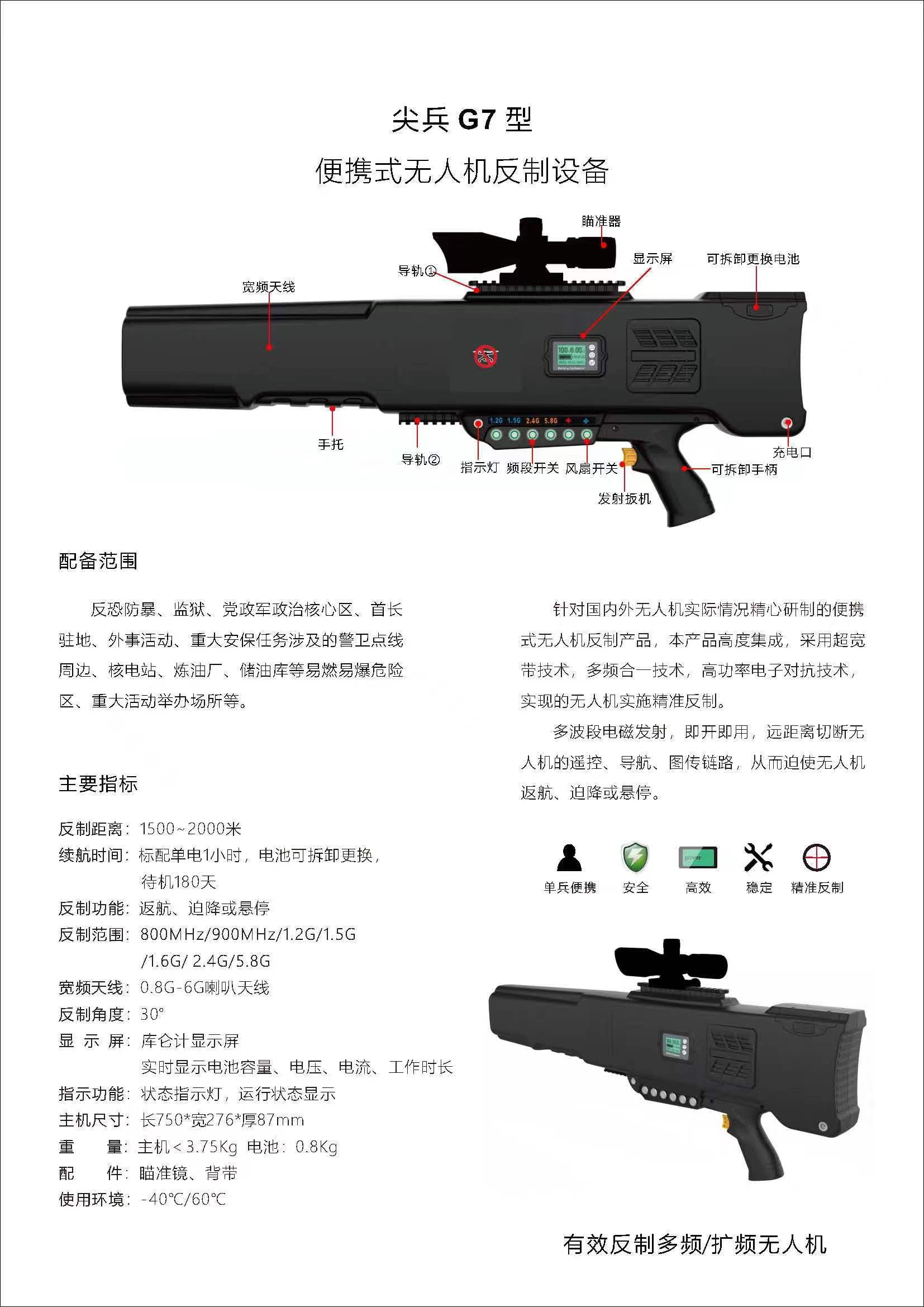 手持式無人機管控設備