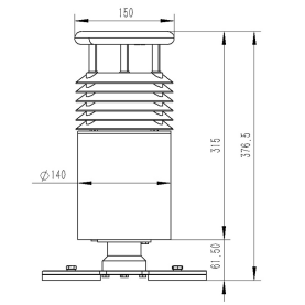 車載自動氣象站尺寸圖